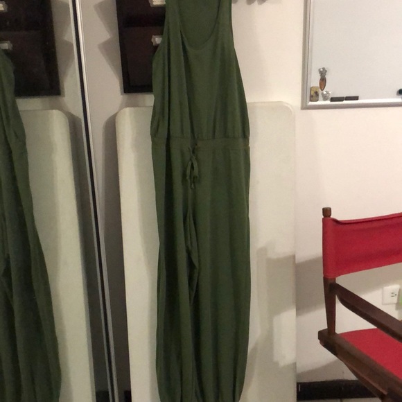 Pants - Romper green olive